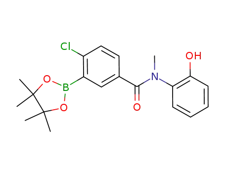 4-chloro-N-(2-hydroxy-phenyl)-N-methyl-3-(4,4,5,5-tetramethyl-[1,3,2]dioxaborolan-2-yl)-benzamide