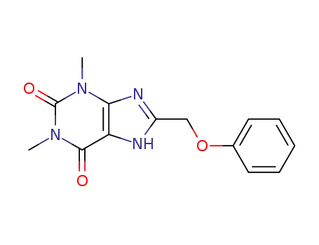 Molecular Structure of 5426-70-0 (1,3-dimethyl-8-(phenoxymethyl)-3,7-dihydro-1H-purine-2,6-dione)