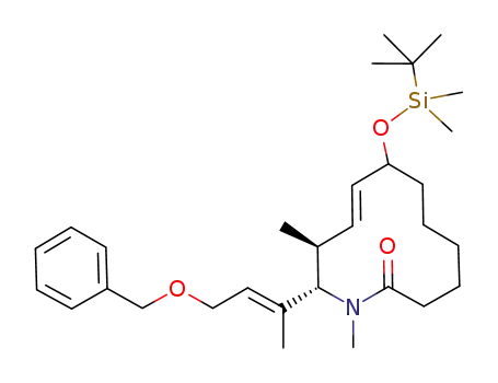(9E,11S,12S)-12-[(1E)-3-benzyloxy-1-methylprop-1-en-1-yl]-8-{[tert-butyl(dimethyl)silyl]oxy}-1,1'-dimethylazacyclododec-9-en-2-one