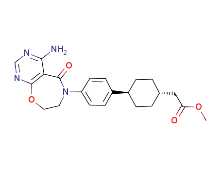 Methyl 2-((1r,4r)-4-(4-(4-chloro-5-oxo-7,8-dihydropyriMido[5,4-f][1,4]oxazepin-6(5H)-yl)phenyl)cyclohexyl)acetate