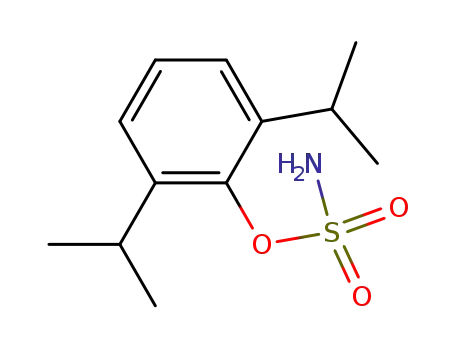 Molecular Structure of 92050-02-7 (2,6-DIISOPROPYLPHENYL SULFAMATE)