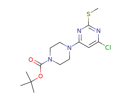 tert-Butyl 4-(6-chloro-2-(methylthio)pyrimidin-4-yl)piperazine-1-carboxylate