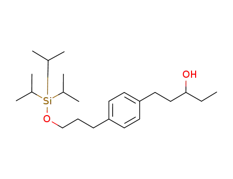 1-(4-(3-(triisopropylsilyloxy)propyl)phenyl)pentan-3-ol