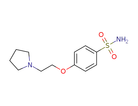 Molecular Structure of 1375453-69-2 (4-[(2-(pyrrolidin-1-yl)ethoxy)]benzenesulfonamide)