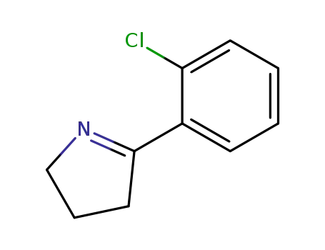 Molecular Structure of 129540-25-6 (5-(2-CHLOROPHENYL)-3,4-DIHYDRO-2H-PYRROLE)