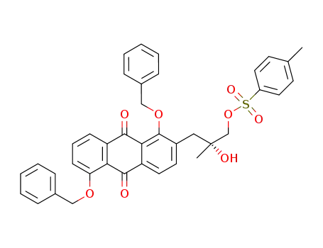 (R)-3-(1,5-bis(benzyloxy)-9,10-dioxo-9,10-dihydroanthracen-2-yl)-2-hydroxy-2-methylpropyl 4-methylbenzenesulfonate