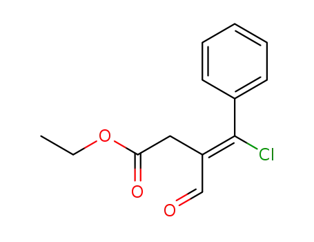 3-Butenoic acid, 4-chloro-3-formyl-4-phenyl-, ethyl ester