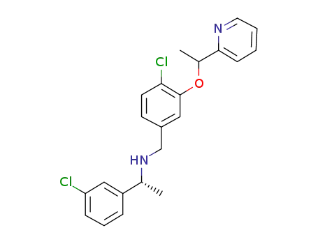 (1R)-N-(4-chloro-3-(1-(pyridin-2-yl)ethoxy)benzyl)-1-(3-chlorophenyl)ethanamine