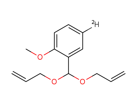 1-(bis(2-propenyloxy)methyl)-2-methoxy-5-deuterobenzene