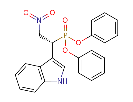 Molecular Structure of 1211565-18-2 ((R)-diphenyl 1-(1H-indol-3-yl)-2-nitroethylphosphonate)