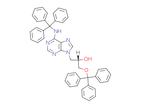 9H-Purine-9-ethanol, a-[(triphenylmethoxy)methyl]-6-[(triphenylmethyl)amino]-, (S)-