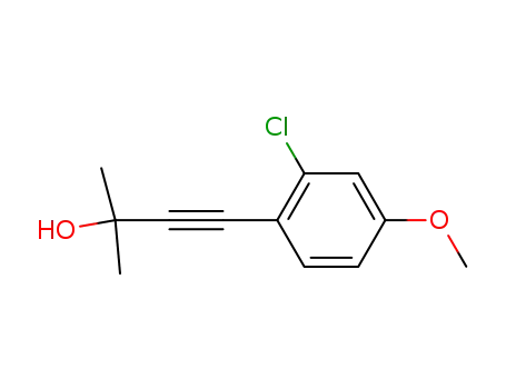 4-(2-chloro-4-methoxyphenyl)-2-methyl-3-butyn-2-ol
