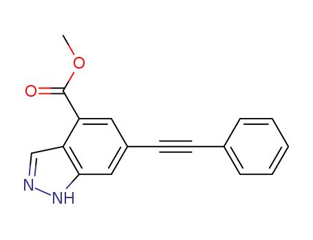methyl 6-(phenylethynyl)-1H-indazole-4-carboxylate