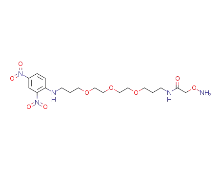 2-(aminooxy)-N-(3-(2-(2-(3-(2,4-dinitrophenylamino)propoxy)ethoxy)ethoxy)propyl)acetamide
