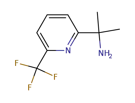 Molecular Structure of 1192356-25-4 (2-(6-(trifluoromethyl)pyridin-2-yl)propan-2-amine)