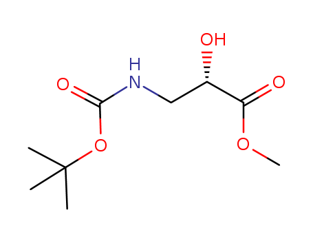 Propanoic acid, 3-[[(1,1-dimethylethoxy)carbonyl]amino]-2-hydroxy-, methyl