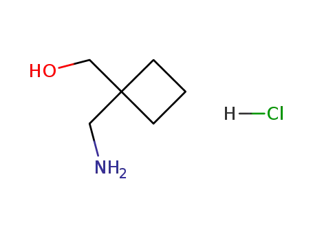 Molecular Structure of 1132815-23-6 (1-(AMinoMethyl)-cyclobutaneMethanol HCl)