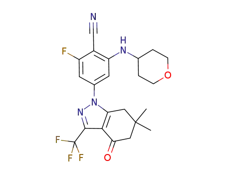 C<sub>22</sub>H<sub>22</sub>F<sub>4</sub>N<sub>4</sub>O<sub>2</sub>