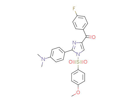 (2-(4-(dimethylamino)phenyl)-1-((4-methoxyphenyl)sulfonyl)-1H-imidazol-4-yl)(4-fluorophenyl)methanone