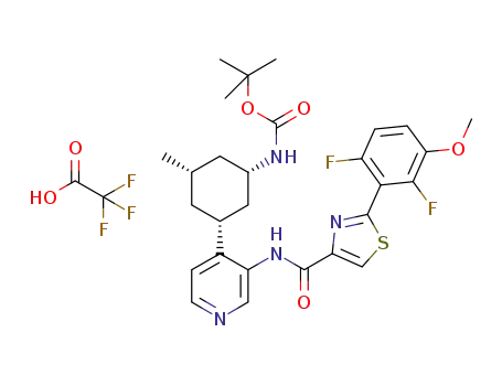 C<sub>2</sub>HF<sub>3</sub>O<sub>2</sub>*C<sub>28</sub>H<sub>32</sub>F<sub>2</sub>N<sub>4</sub>O<sub>4</sub>S