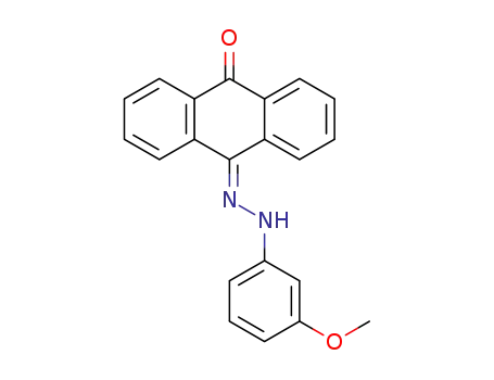 10-[2-(3-methoxyphenyl)hydrazono]-anthracen-9-one