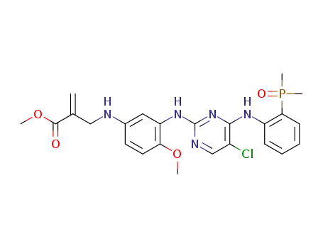 methyl 2-(((3-((5-chloro-4-((2-(dimethylphosphoryl)phenyl)amino)pyrimidin-2-yl)amino)-4-methoxyphenyl)amino)methyl)acrylate