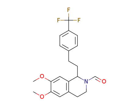 6,7-dimethoxy-1-[2-(4-trifluoromethyl-phenyl)-ethyl]-3,4-dihydro-1H-isoquinoline-2-carbaldehyde