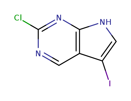 2-Chloro-5-iodo-7H-pyrrolo[2,3-d]pyrimidine 1060815-90-8