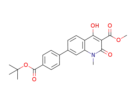 methyl 7-(4-tert-butoxycarbonylphenyl)-4-hydroxy-1-methyl-2-oxo-1,2-dihydroquinoline-3-carboxylate