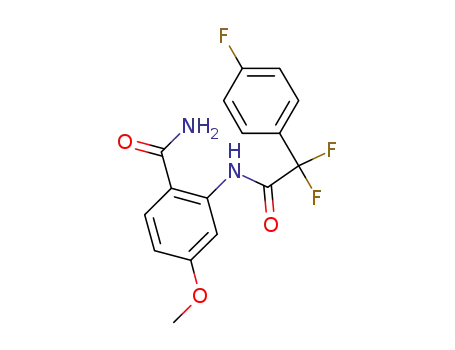 2-(2,2-difluoro-2-(4-fluorophenyl)acetamido)-4-methoxybenzamide