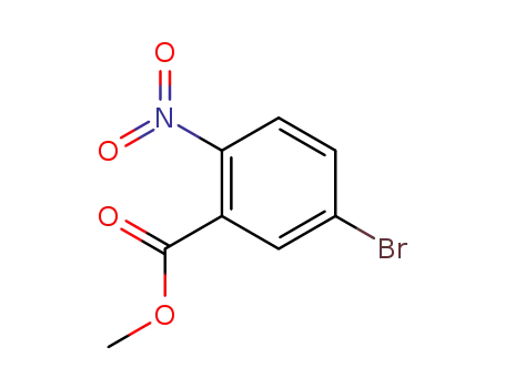 Molecular Structure of 883554-93-6 (5-BROMO-2-NITRO-BENZOIC ACID METHYL ESTER)