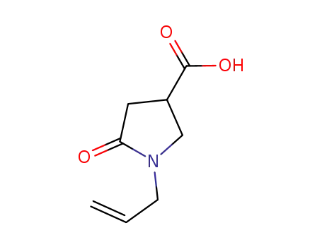Molecular Structure of 16199-99-8 (1-ALLYL-5-OXO-PYRROLIDINE-3-CARBOXYLIC ACID)