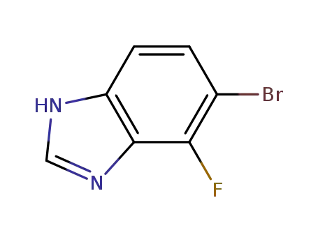 Molecular Structure of 1008361-72-5 (5-Bromo-4-fluoro-1H-benzimidazole 95%)