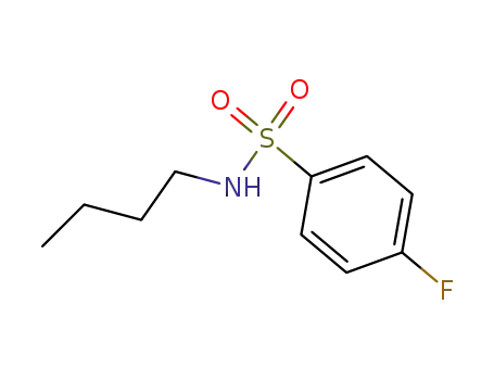 Molecular Structure of 312-67-4 (N-butyl-4-fluorobenzenesulfonamide)
