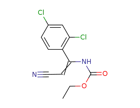 ethyl [2-cyano-1-(2,4-dichlorophenyl)ethenyl]carbamate