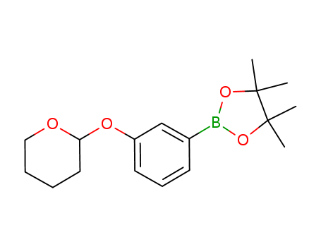 TETRAHYDRO-2-[3-(4,4,5,5-TETRAMETHYL-1,3,2-DIOXABOROLAN-2-YL)PHENOXY]-2H-PYRAN 850568-69-3