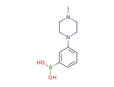 Molecular Structure of 1139717-76-2 (3-(4-methylpiperazin-1-yl)phenylboronic acid)