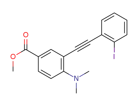 methyl 4-(dimethylamino)-3-((2-iodophenyl)ethynyl)benzoate