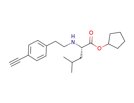 cyclopentyl N-[2-(4-ethynylphenyl)ethyl]-L-leucinate