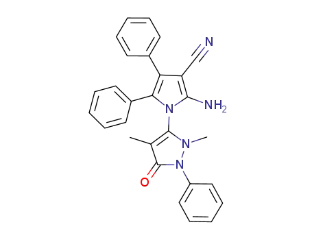 2-amino-1-(2,4-dimethyl-5-oxo-1-phenyl-2,5-dihydro-1H-pyrazol-3-yl)-4,5-diphenyl-1H-pyrrole-3-carbonitrile