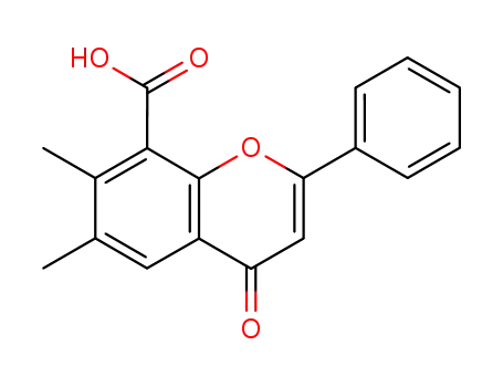 6,7-dimethyl-4-oxo-2-phenyl-4H-1-benzopyran-8-carboxylic acid