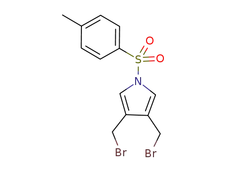 Molecular Structure of 498580-19-1 (1H-Pyrrole, 3,4-bis(bromomethyl)-1-[(4-methylphenyl)sulfonyl]-)