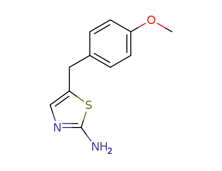 Molecular Structure of 299953-06-3 (5-(4-methoxybenzyl)thiazol-2-amine)