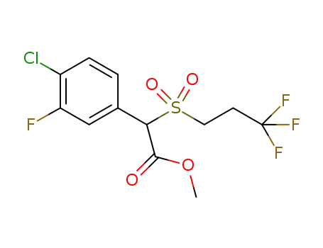 methyl (4-chloro-3-fluorophenyl)-(3,3,3-trifluoropropylsulfonyl)acetate