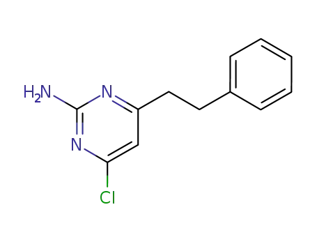 Molecular Structure of 6621-72-3 (4-chloro-6-(2-phenylethyl)pyrimidin-2-amine)
