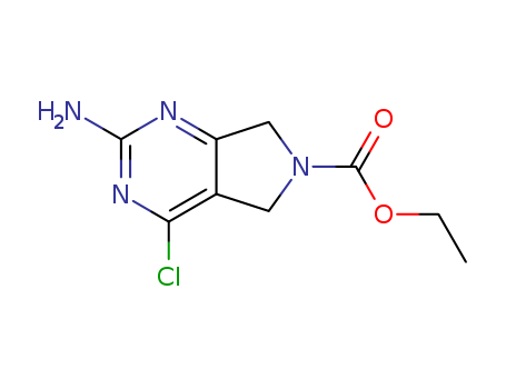2-AMINO-4-CHLORO-5,7-DIHYDRO-PYRROLO[3,4-D]PYRIMIDINE-6-CARBOXYLIC ACID ETHYL ESTER