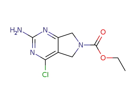 2-아미노-4-클로로-5,7-디하이드로-피롤로[3,4-D]피리미딘-6-카르복실산 에틸 에스테르