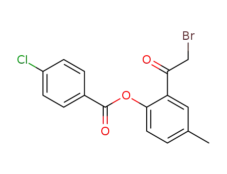 1-[2-(4-chlorobenzoyloxy)-5-methylphenyl]-2-bromoethanone