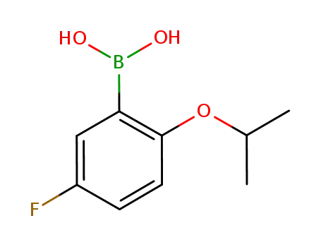 Molecular Structure of 480438-63-9 (5-fluoro-2-isopropoxyphenylboronic acid)