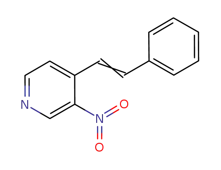 3-Nitro-4-(2-phenylethenyl)pyridine